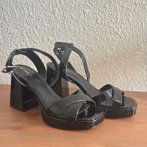 Elegant Black Women's Platform Sandals